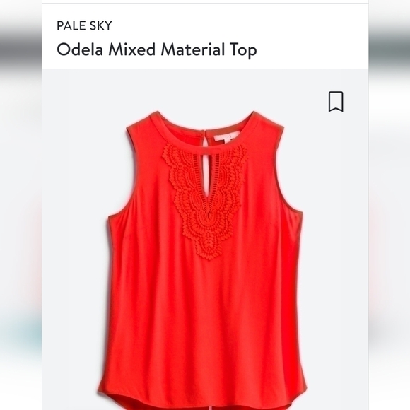 Pale Sky Stitch Fix Embroidered Keyhole Tank Top Large - Picture 4 of 4